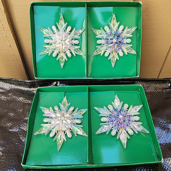Iridescent Snowflake Ornaments - Picture 1 of 10
